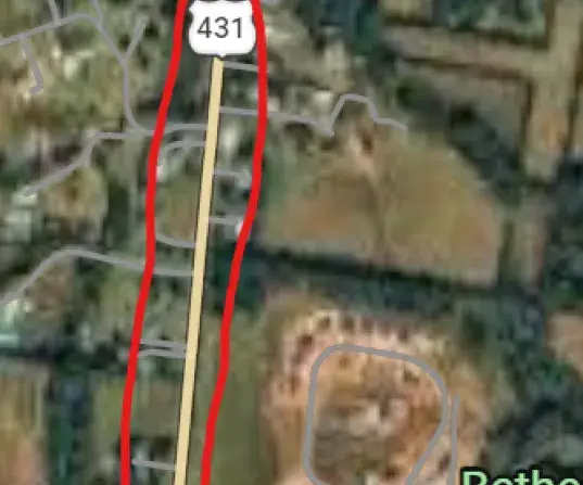 Roadwork map of lewisburg pike