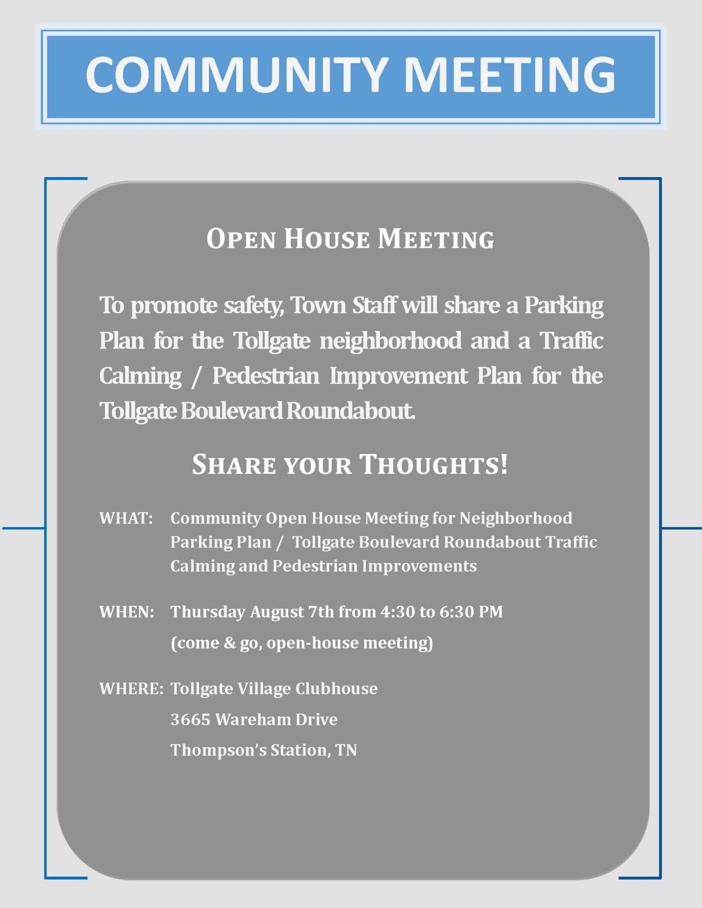 Open House Flyer